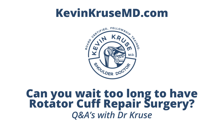Can I wait too long to have rotator cuff repair surgery
