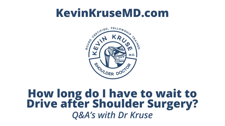 How long do I have to wait to drive after shoulder surgery?